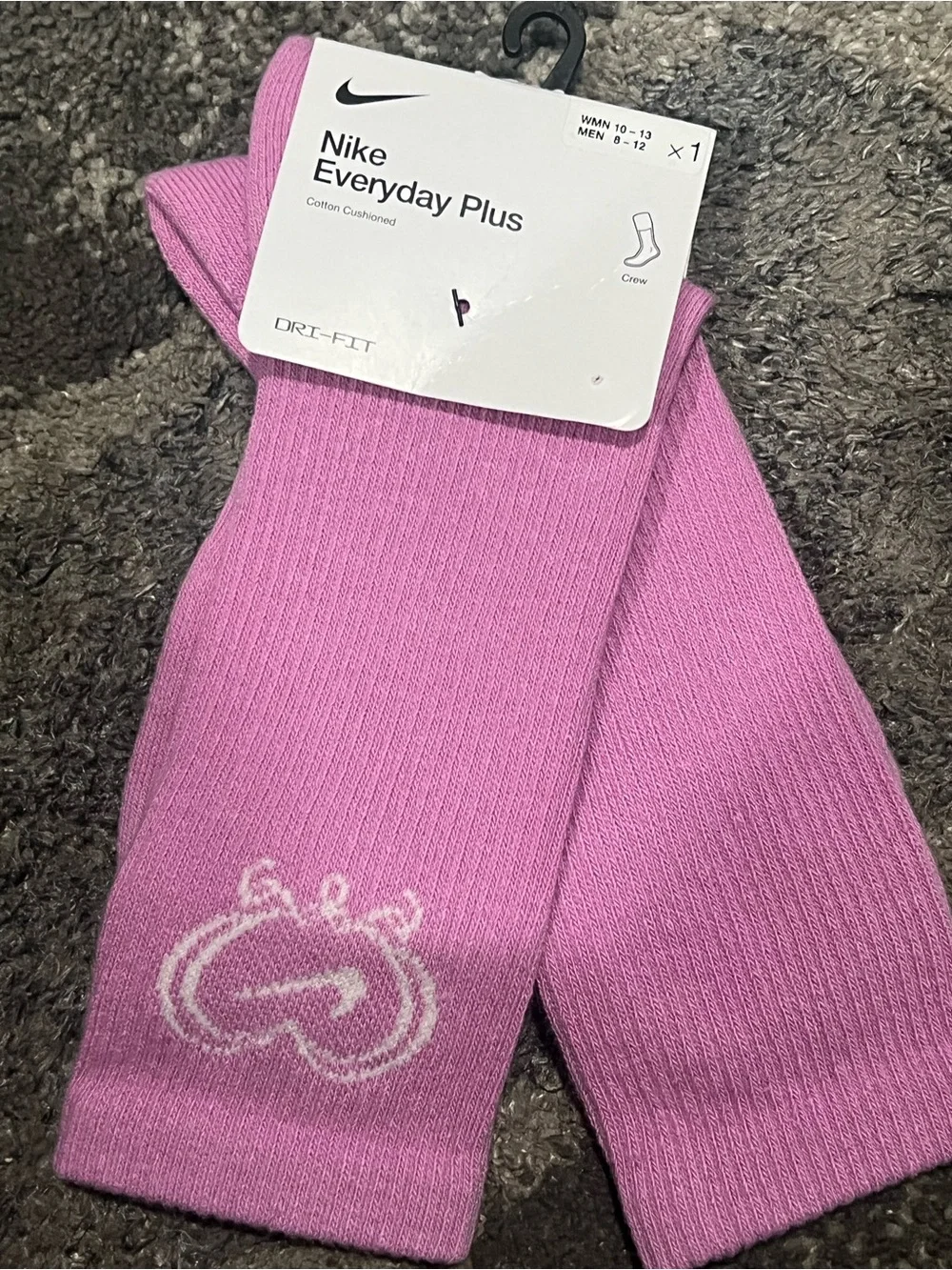 Nike Everyday Plus Cushioned Crew Socks the light magenta/sail Valentine's Day